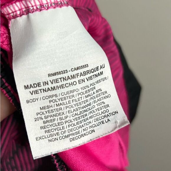 Nike Women's Dri Fit Pink and Black Running Shorts - Picture 11 of 14